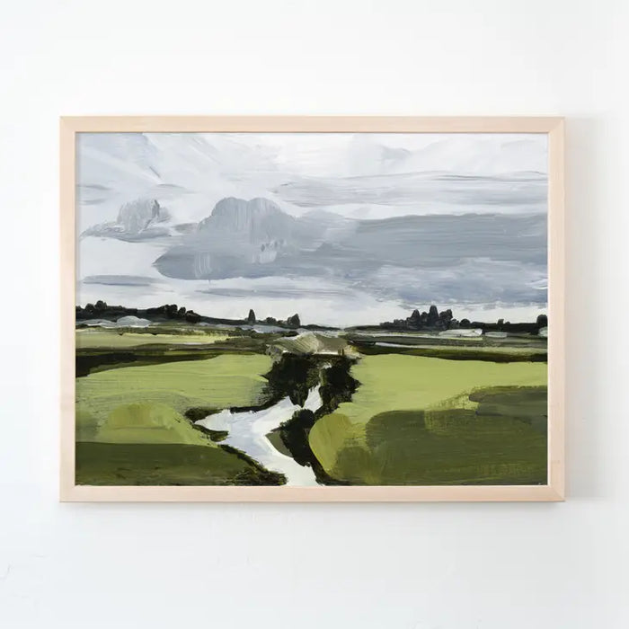 Foggy Countryside Art Print (Unframed)