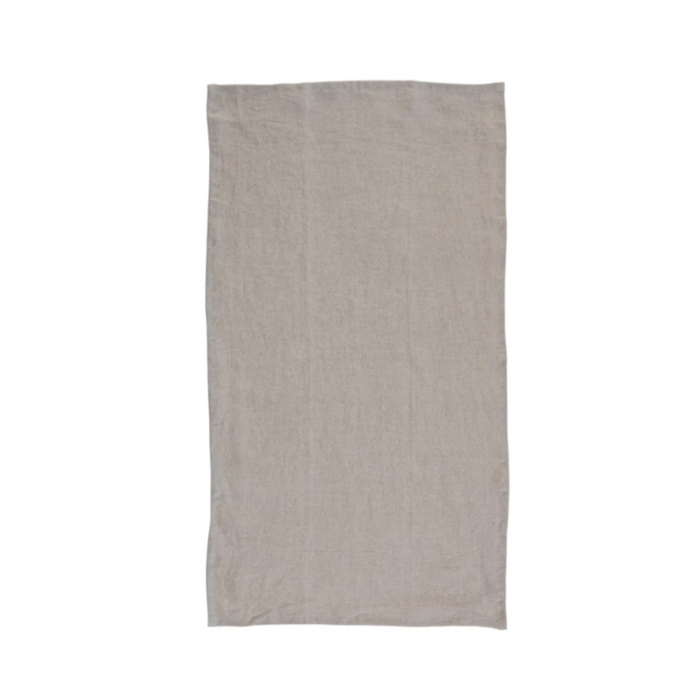 Oversized Stonewashed Linen Tea Towel-Natural