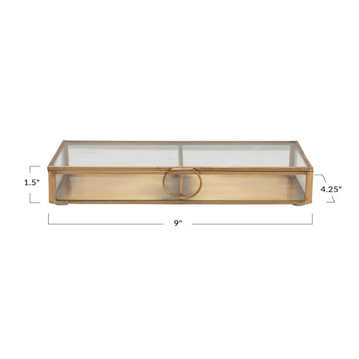Brass and Glass Display Box