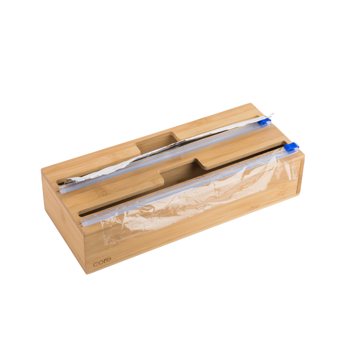 Bamboo Foil and Plastic Wrap Organizer