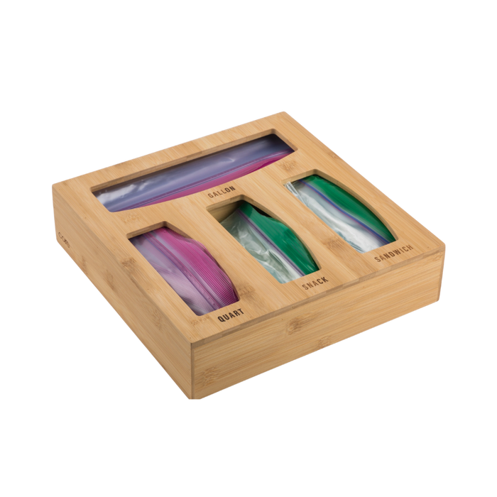 Bamboo Multi Plastic Bag Organizer