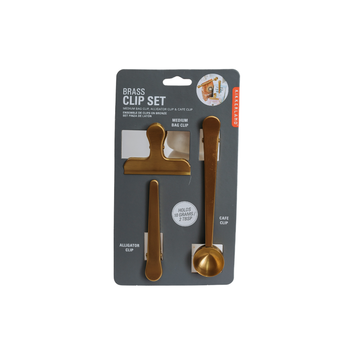 Brass Clip Set – Set of 3