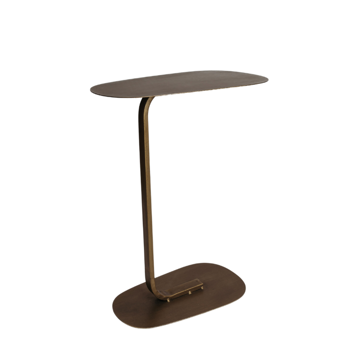 Antique Brass Accent Cocktail C-Table
