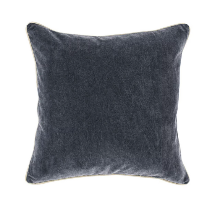 Heirloom Velvet Pillow - Stone Gray