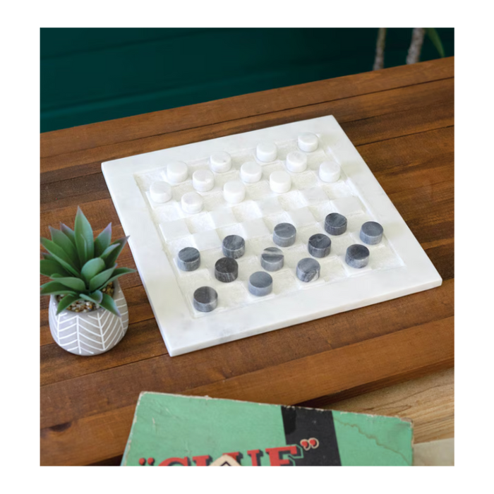 Marble Checker Set