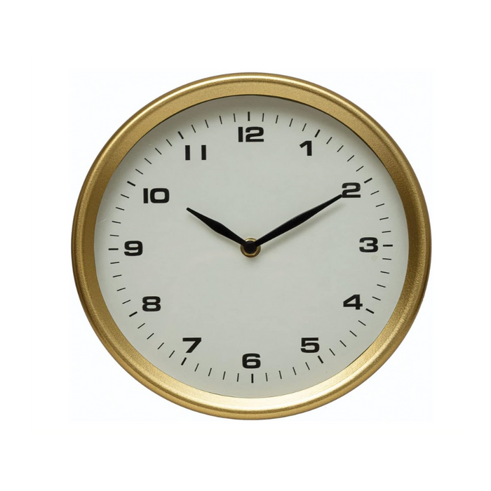 Gold Clock- On Stand