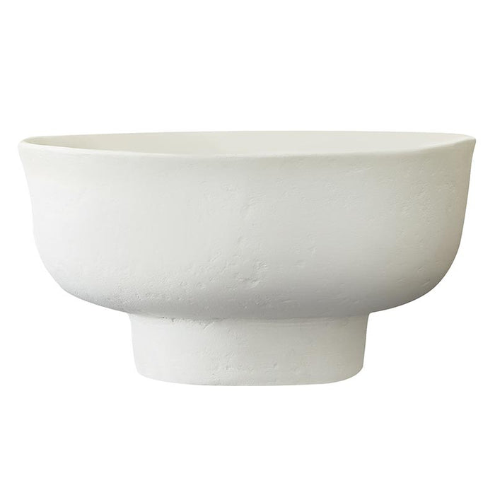 Paper Mache Bowl - White