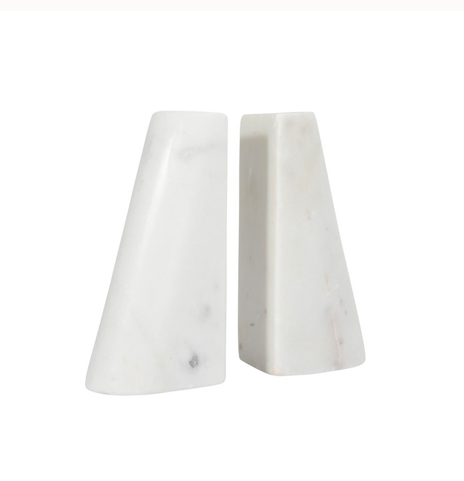 Marble Bookends, Set of 2