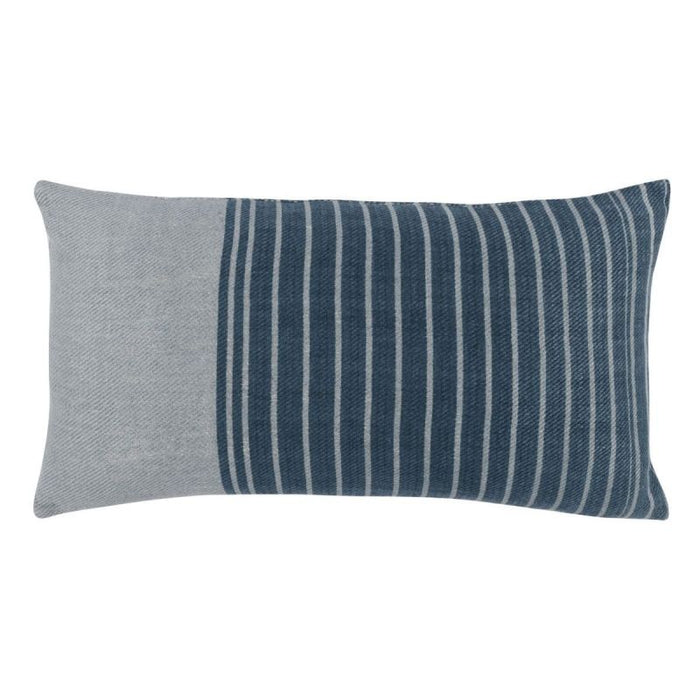 Seaview Blue Striped Rectangular Pillow