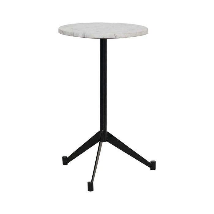 Metal & Marble Table, Black & White