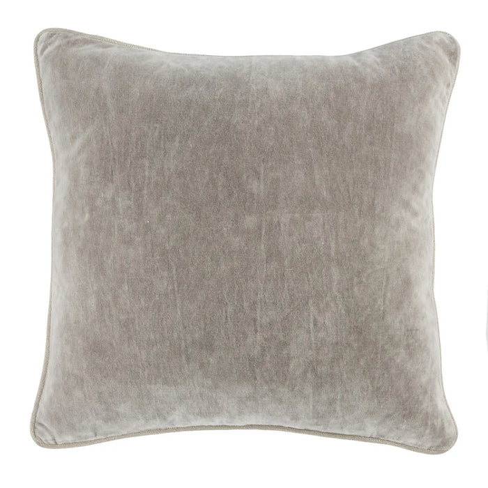 Heirloom Velvet Pillow - Silver