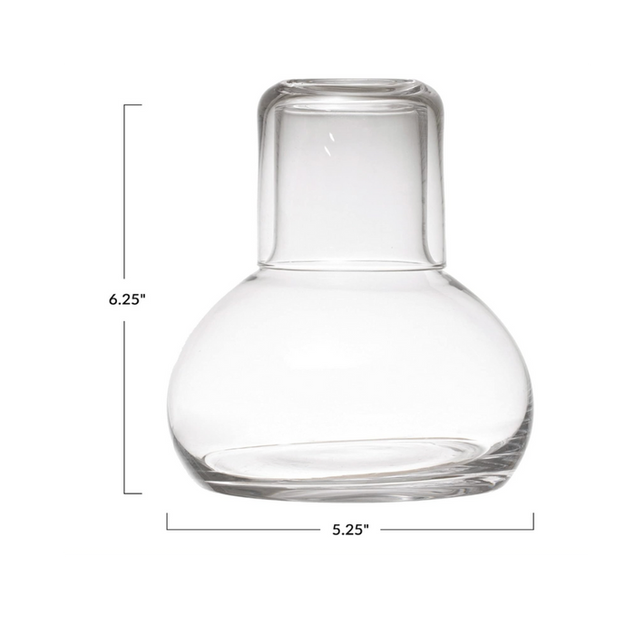 Glass Carafe with Glass