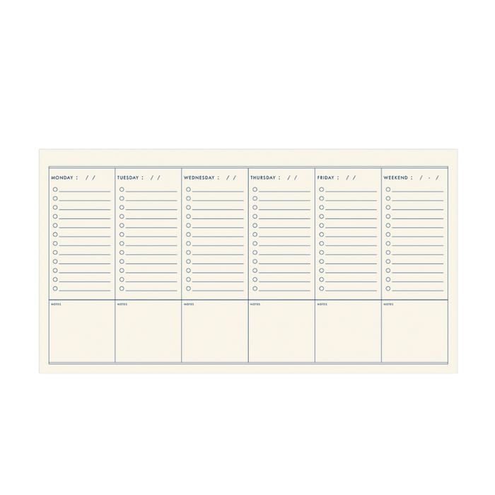 Weekly Checklist Planner