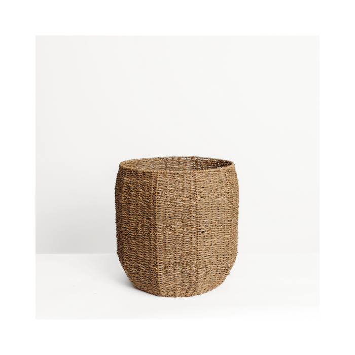 Hand-Woven Seagrass Baskets, Set of 2