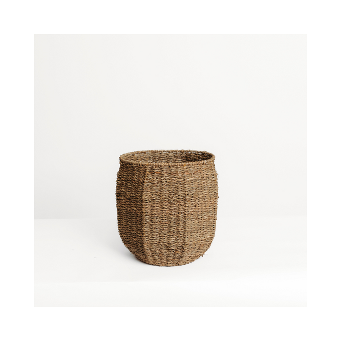 Hand-Woven Seagrass Baskets, Set of 2