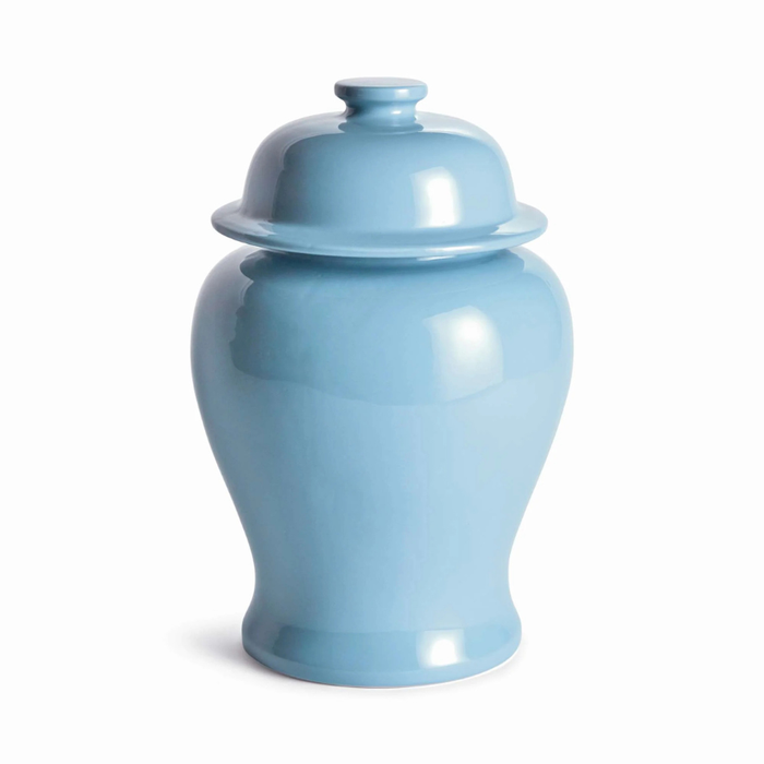 Powder Blue Ceramic Ginger Jar