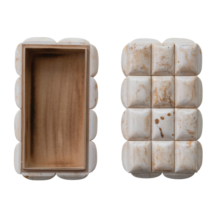 Marbled Resin Decorative Box