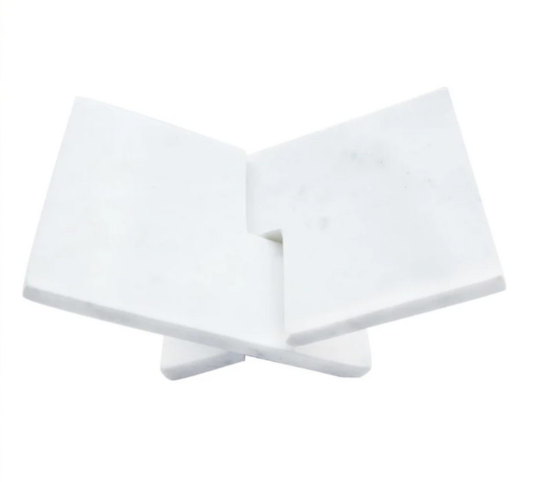 Interlocking Marble Book Holder