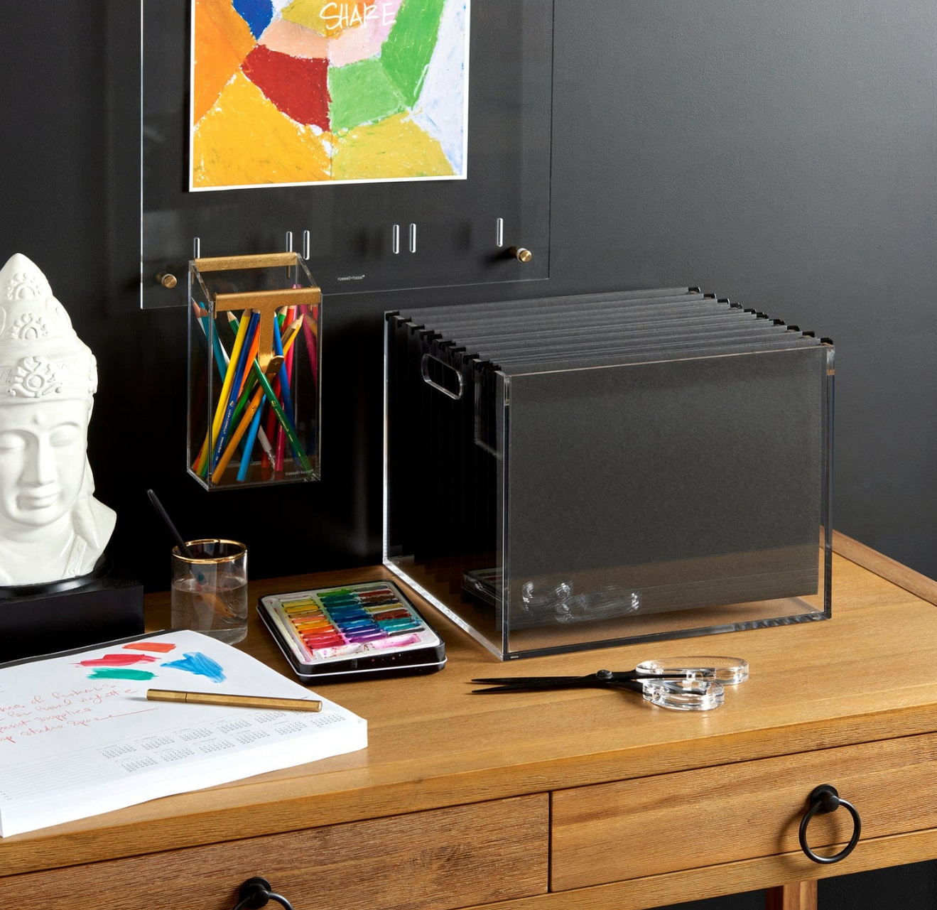 Acrylic File Box with Handles — Elementary Co.