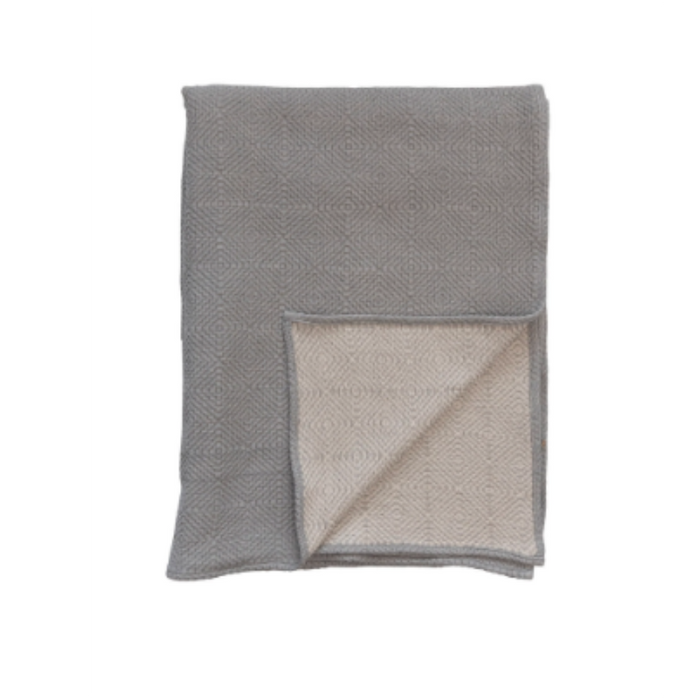 Woven Cotton Jacquard Bed Cover with 2 Standard Shams - Queen (Set of 3)
