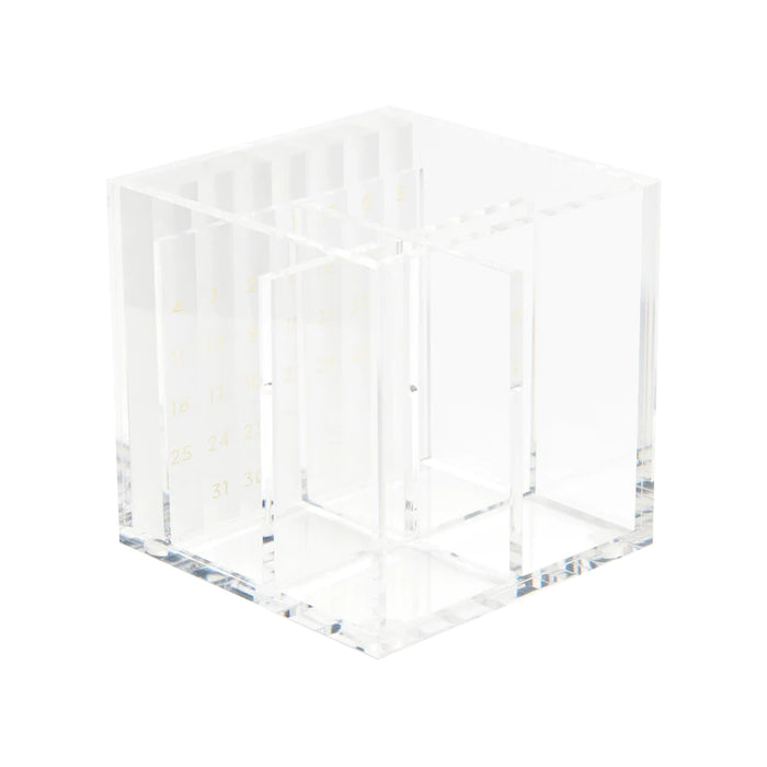 Acrylic Monthly Calendar + Pen Holder