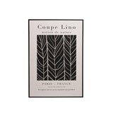 Canvas Framed Wall Décor "Coupe Lino", Black & White